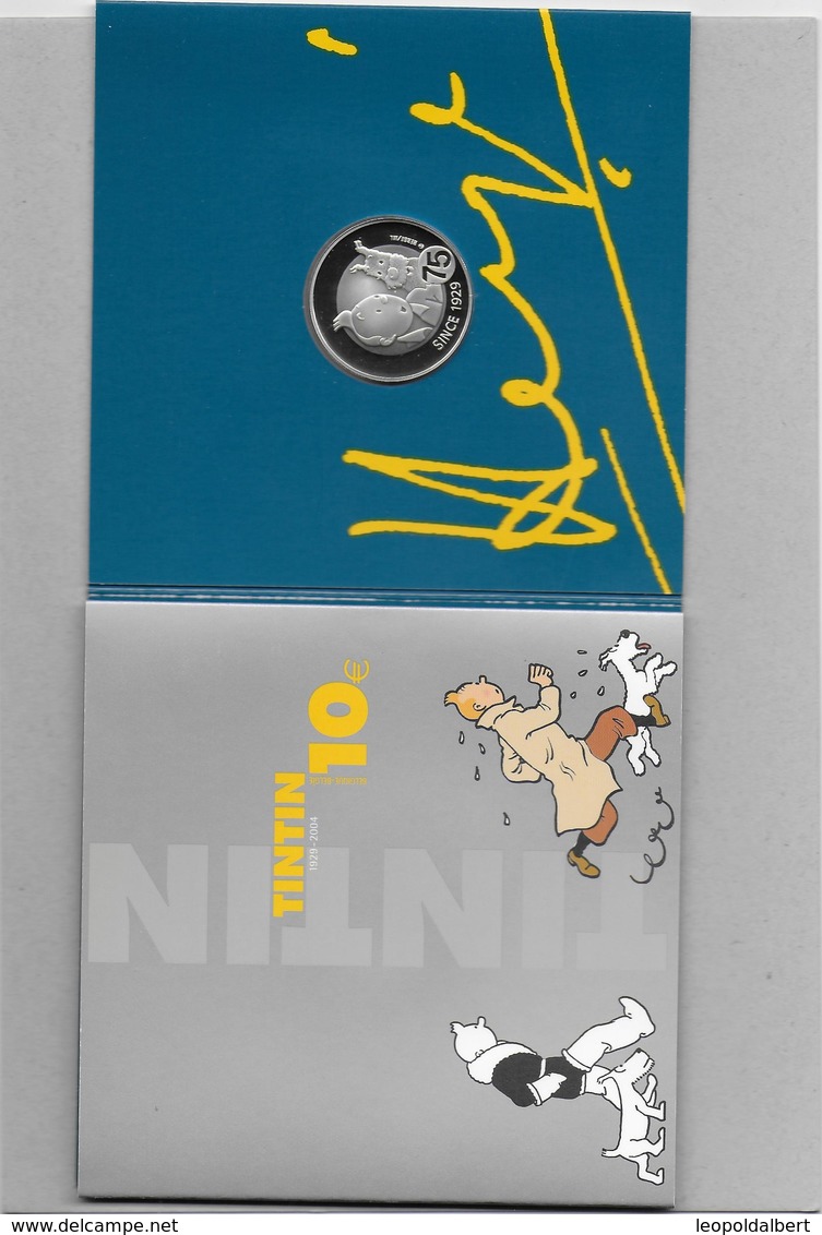 10 EURO TINTIN 2004 Argent - FDC, BU, BE & Coffrets