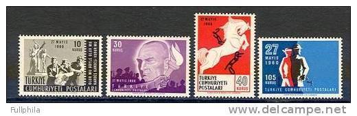 1960 TURKEY THE REVOLUTION OF MAY 27TH MNH ** - Nuevos