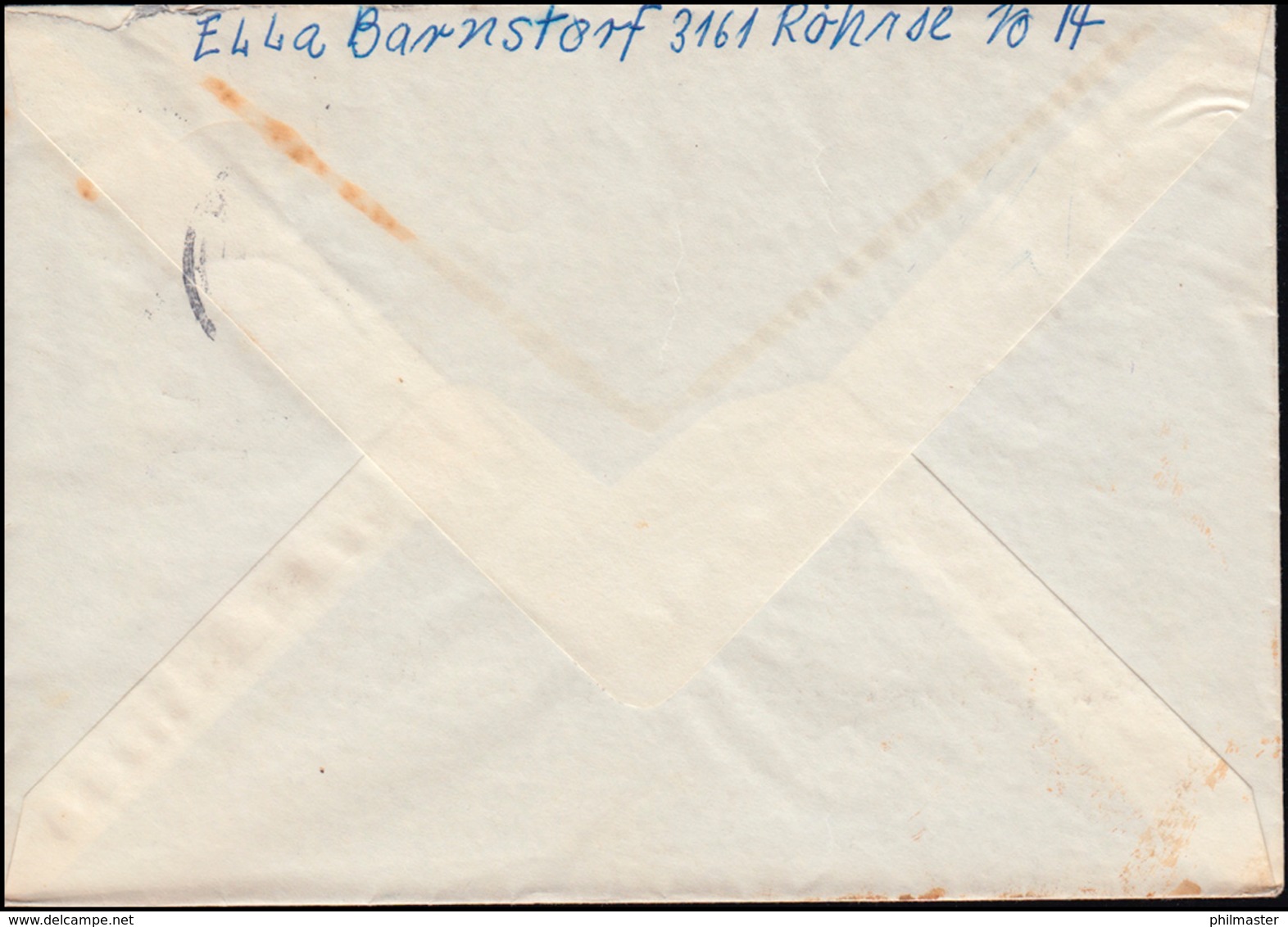 Landpost-Stempel Röhrse Auf Brief LEHRTE 19.4.63 Nach Wuppertal-Elberfeld - Altri & Non Classificati