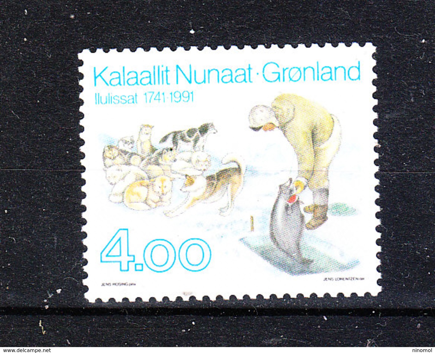 Groenlandia   -  1991. Pescatore Su Ghiaccio. Fisherman On Ice. MNH - Alimentazione