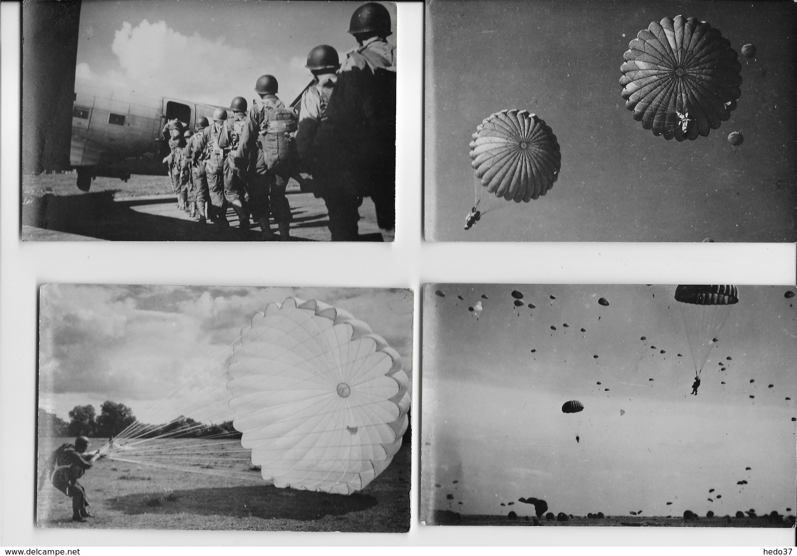 Thème Parachutisme / Aviation - Ensemble De 17 Cartes-photos - Parachutisme