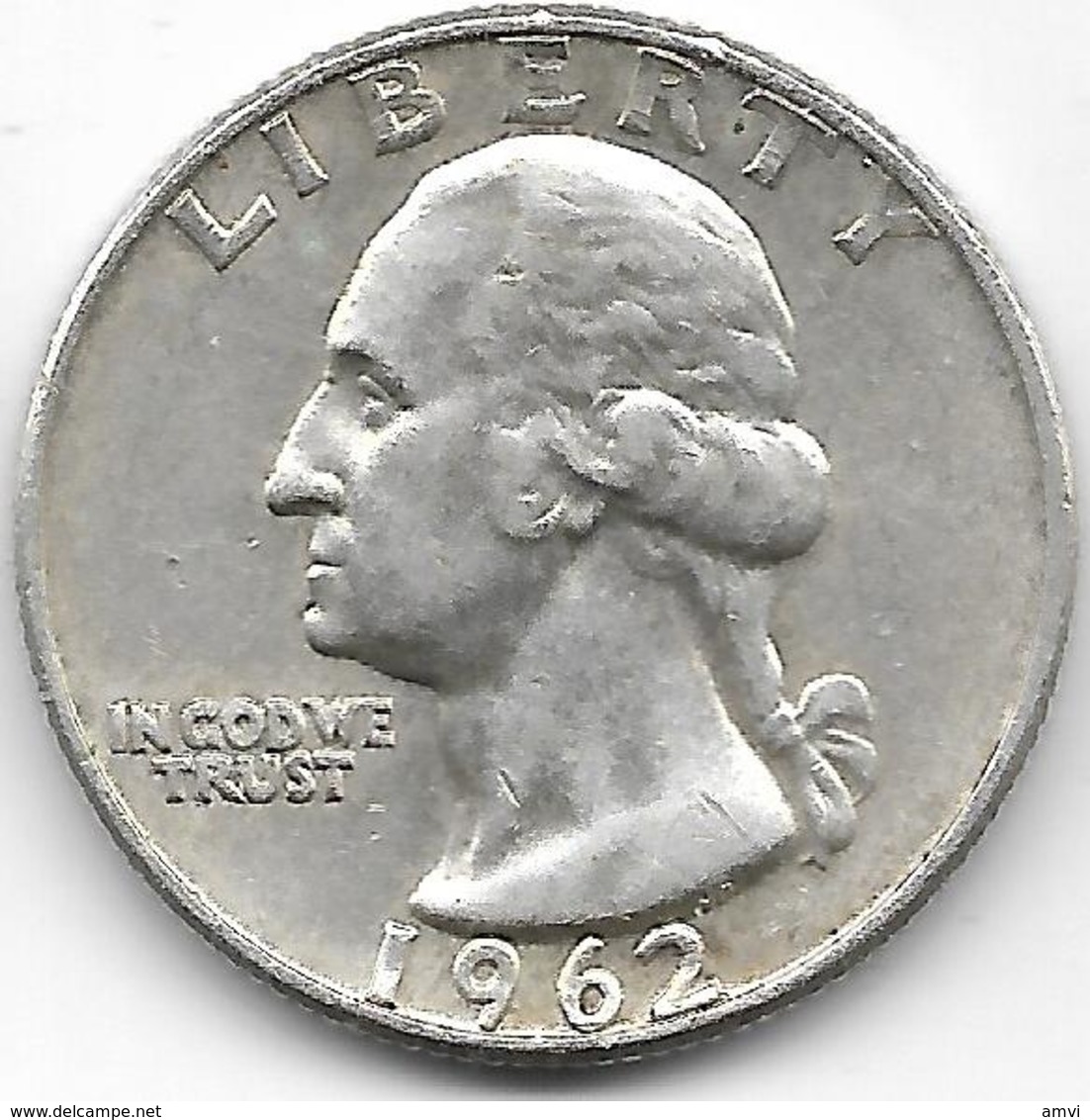 Vente Enchere Flash 24 H Mise à Prix 1 € - 5 Pièces 1/4 Quarter Dollar - Argent 1964 ( D) 1946 (D) 1964 1962 (D) 1943 (D - 1932-1998: Washington