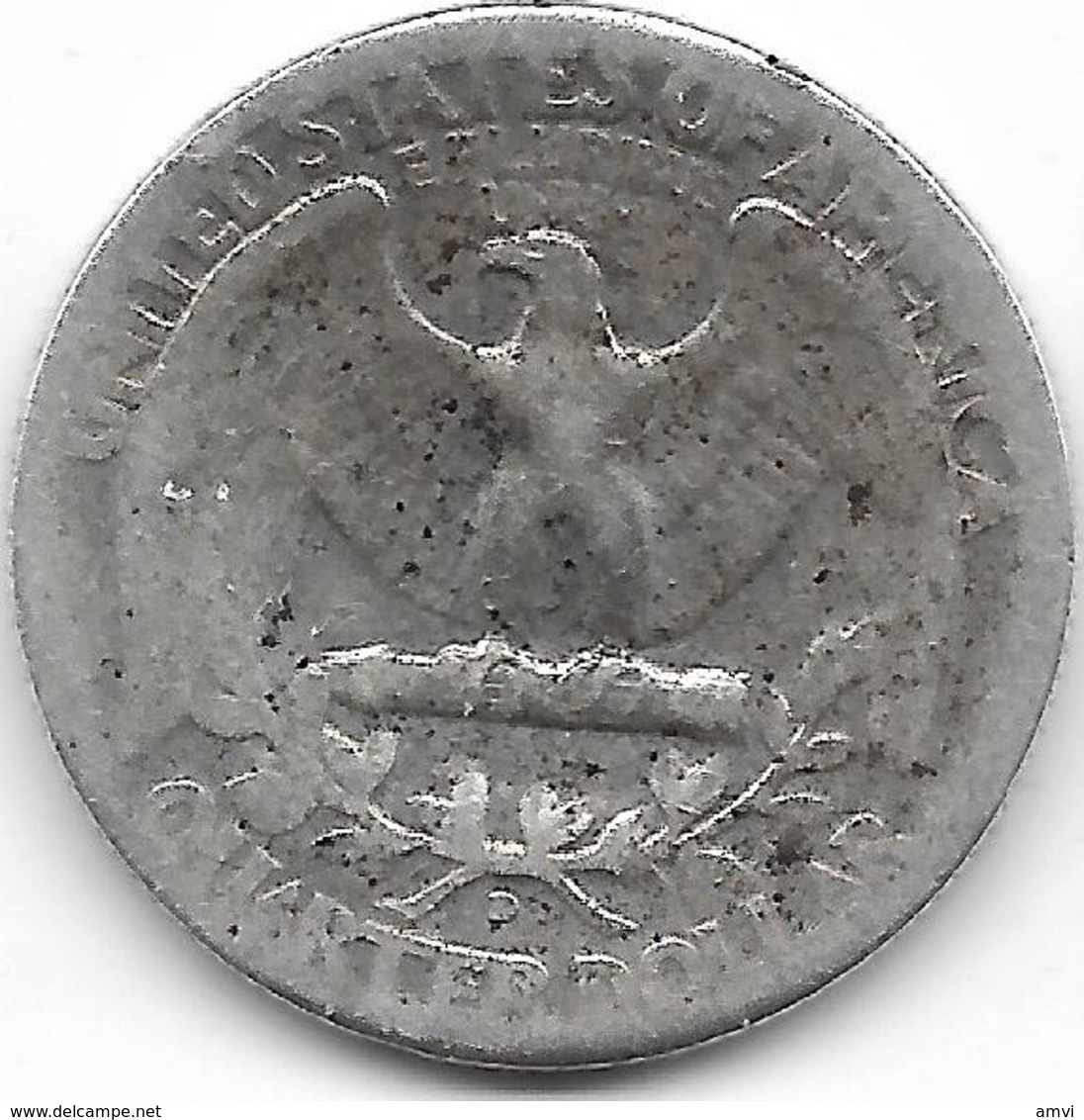 Vente enchere Flash 24 h mise à prix 1 € - 5 pièces 1/4 quarter Dollar - argent 1964 ( D) 1946 (D) 1964 1962 (D) 1943 (D