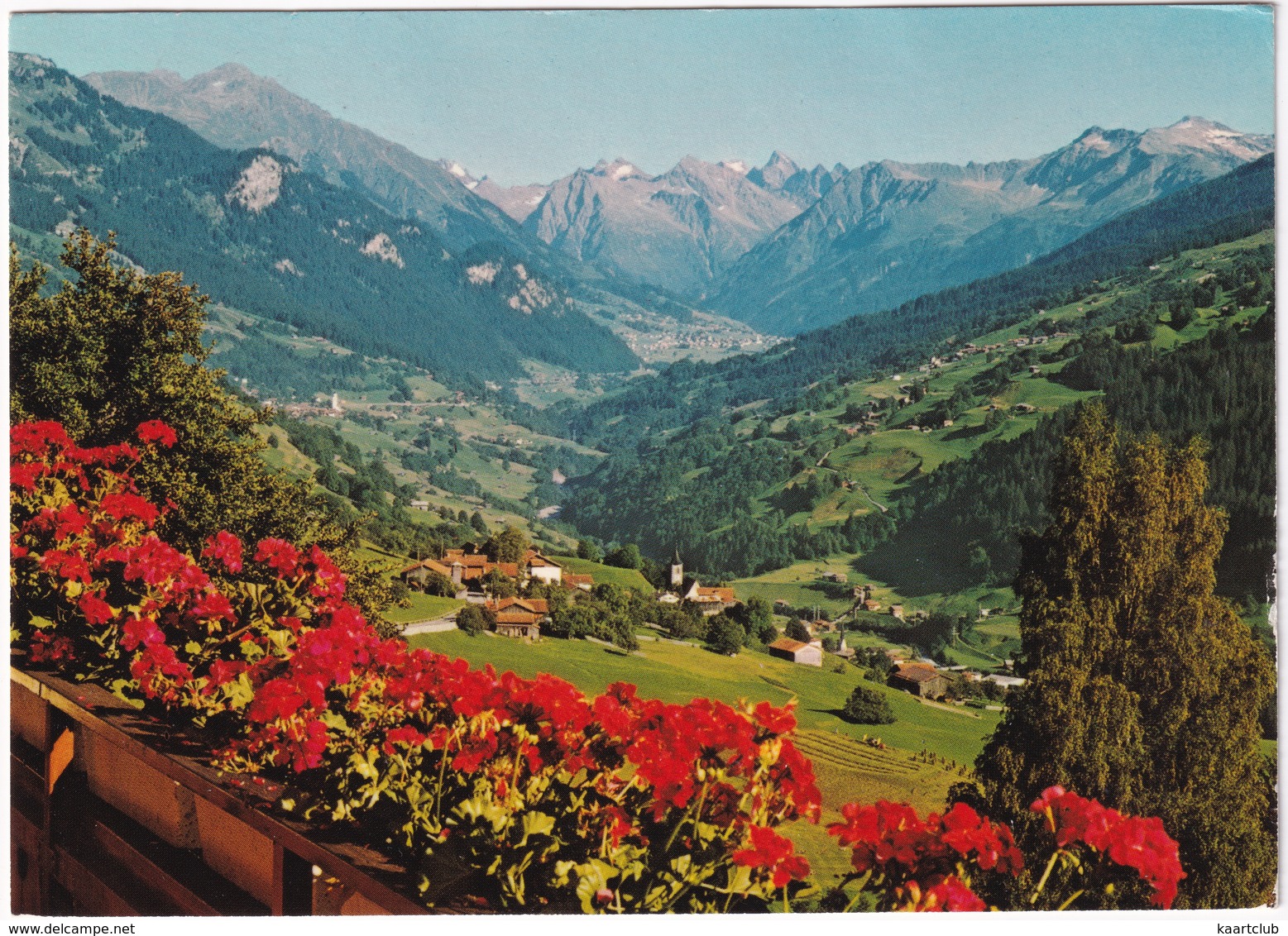 Blick Von Luzern (Prättigau) Gegen Küblis, Conters, Saas, Klosters Und Silvrettagruppe - (Suisse/Schweiz) - Luzern