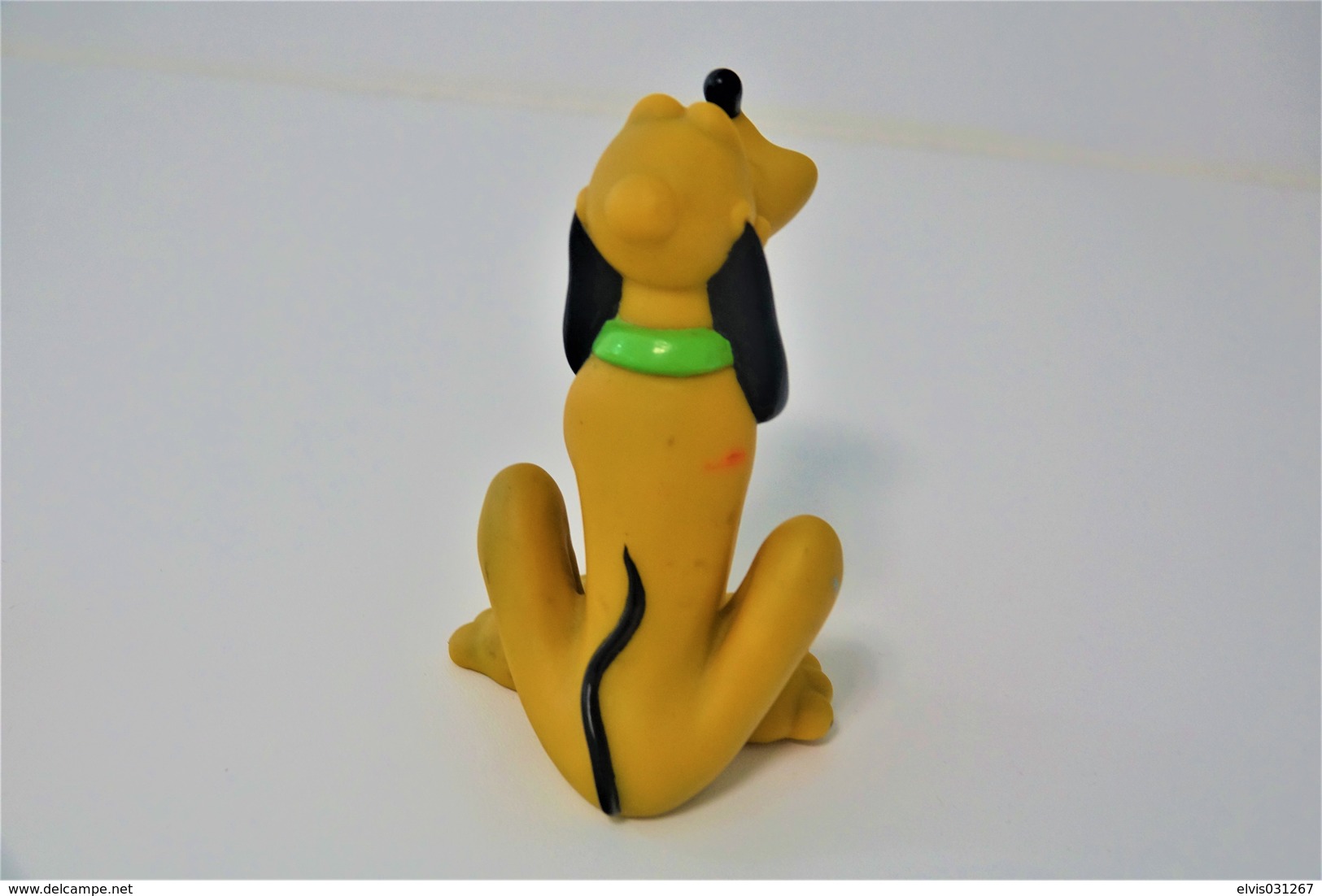 PIEPER POUET SQUEAKY: WALT DISNEY PLUTO  - L=14 - Rubber - Vinyl -1980's - Schtroumpfs