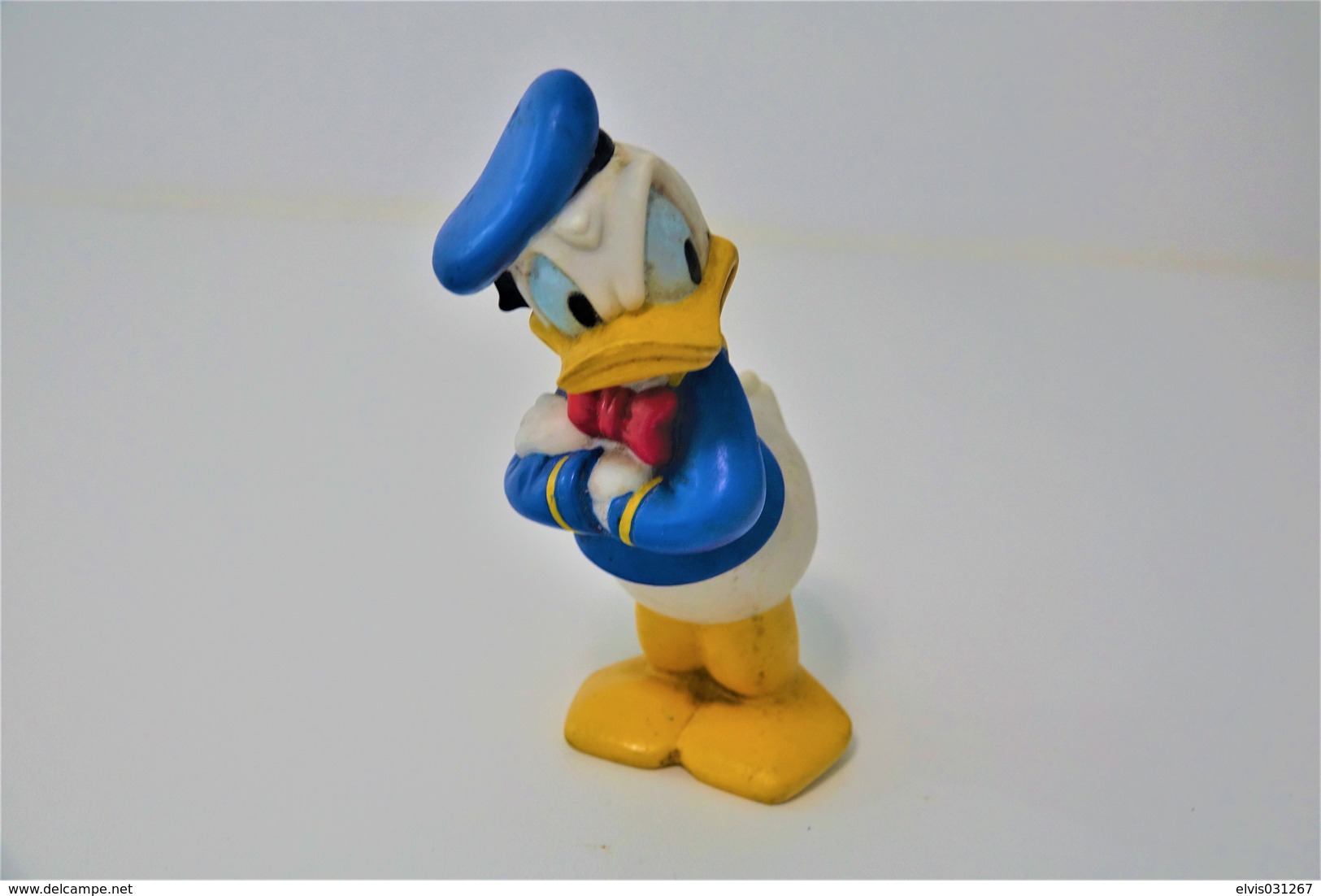 PIEPER POUET SQUEAKY: WALT DISNEY DONALD DUCK  - L=16 - Rubber - Vinyl -1980's - Schtroumpfs