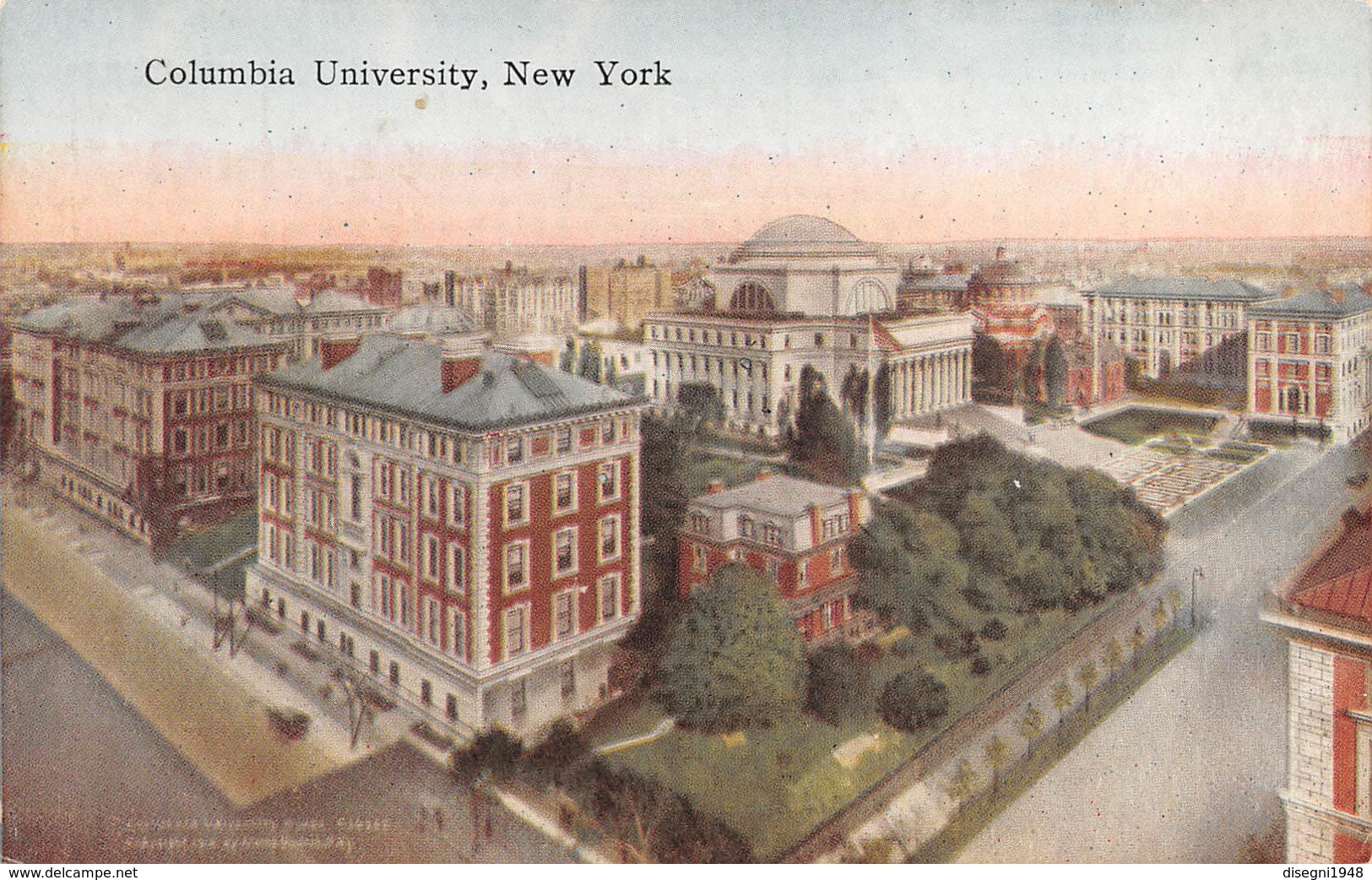 M08608 "COLUMBIA UNIVERSITY-NEW YORK"-CART. ORIG. NON SPED. - Enseignement, Écoles Et Universités