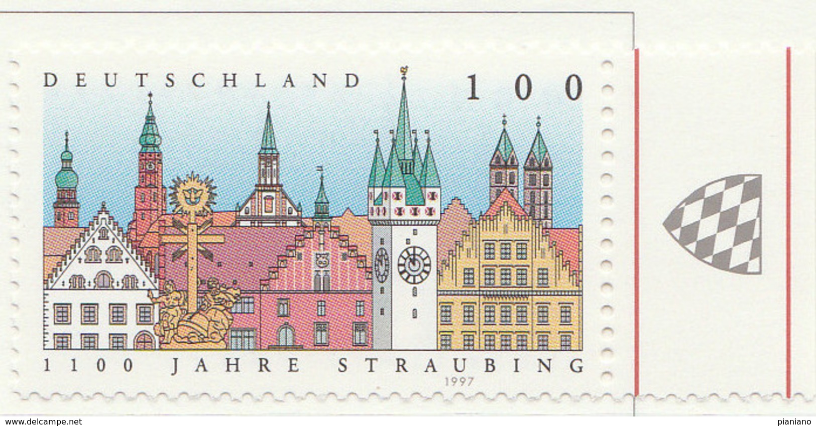 PIA - GER- 1997 : 11° Centenario Della Città Di Straubing - (Yv 1742) - Unused Stamps