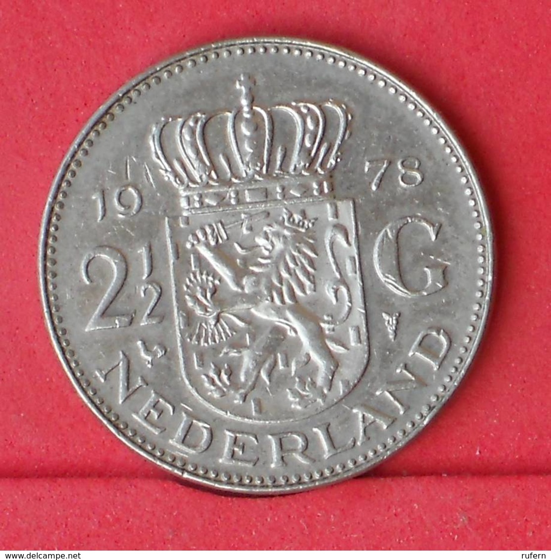 NETHERLANDS 2,5 GULDEN 1978 -    KM# 191 - (Nº30558) - 1948-1980 : Juliana