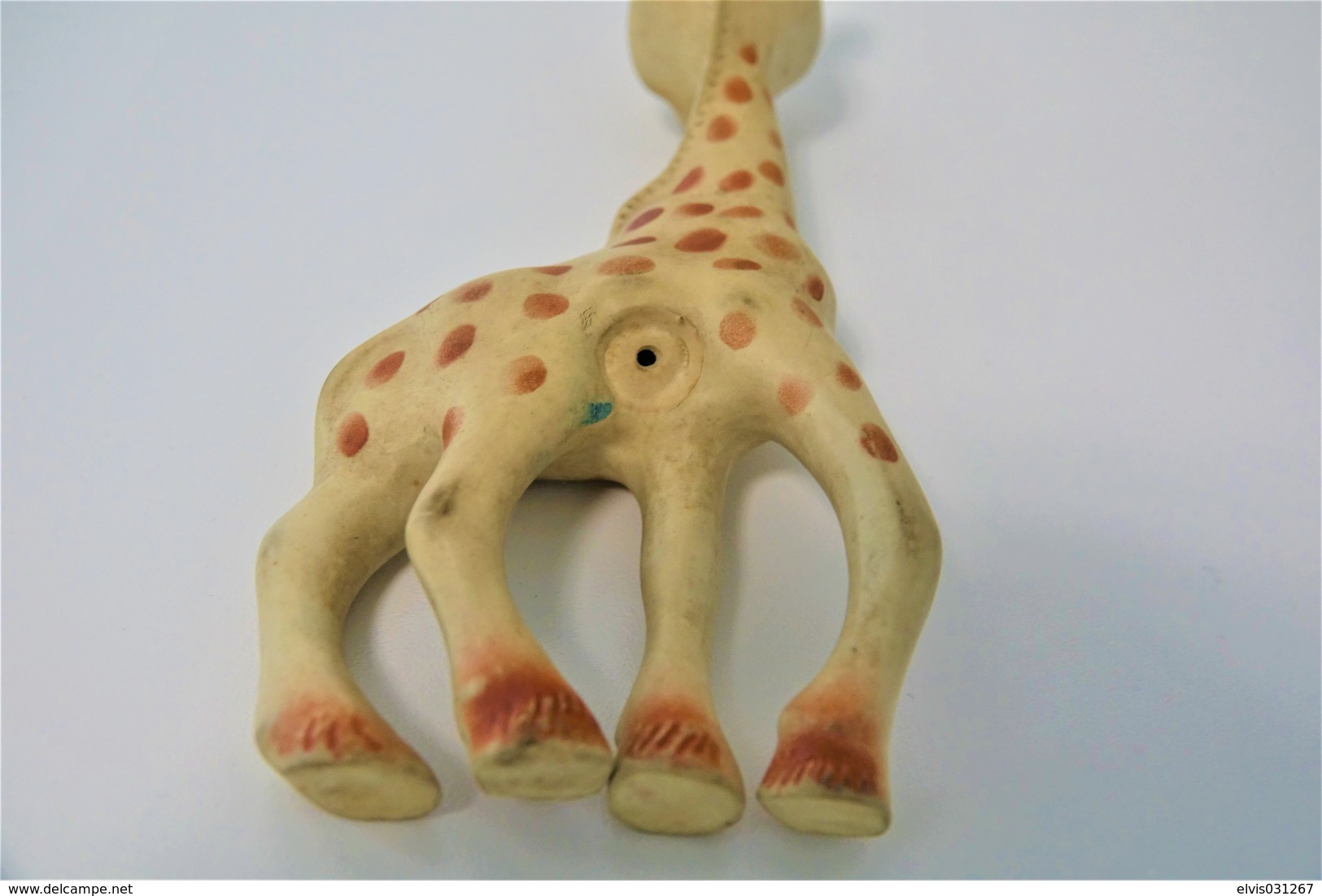 PIEPER POUET SQUEAKY: DELACOSTE GIRAFFE VULLI SOPHIE - L=18 - Rubber - Vinyl -1950's - Schtroumpfs