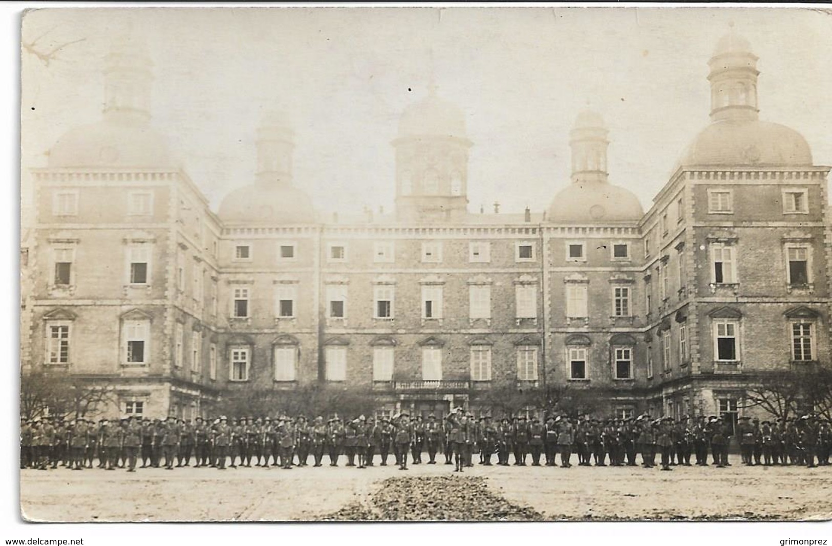 CARTE PHOTO (2) WW1 BERGISH GLADBACH Château BENSBERG Occupé Par Les Troupes Néo Zélandaises ANZAC  Après Guerre Fanfare - Bergisch Gladbach