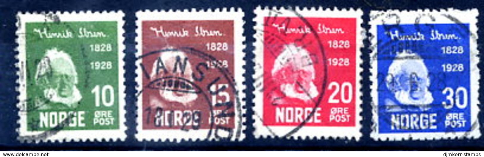 NORWAY 1928 Ibsen Centenary Used.  Michel 137-40 - Gebraucht