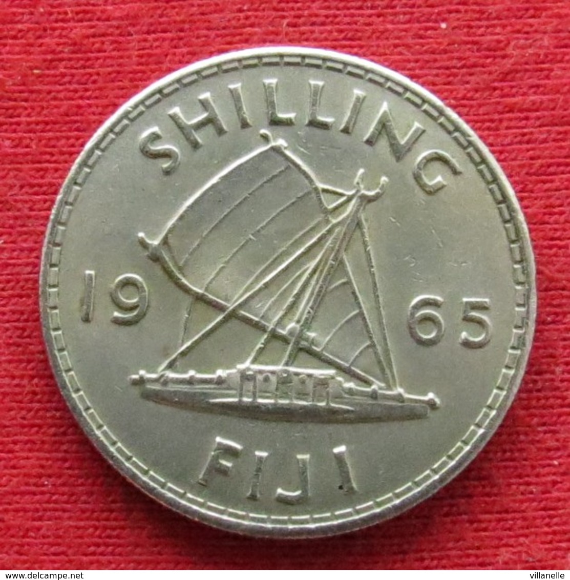 Fiji 1 One Shilling 1965 KM# 23 *V2 - Fiji