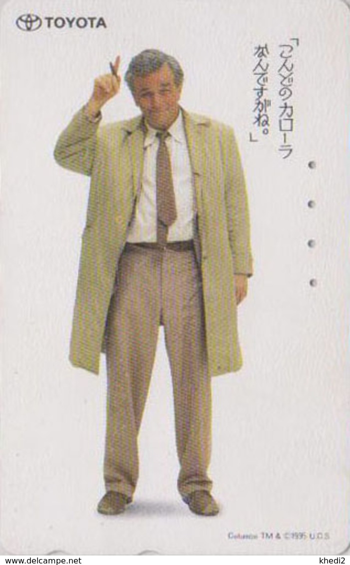 Télécarte Japon / 110-011 - CINEMA - COLUMBO * PETER FALK * Pub TOYOTA 2 - MOVIE Star & Car Adv. Japan Phonecard - 11604 - Cinéma