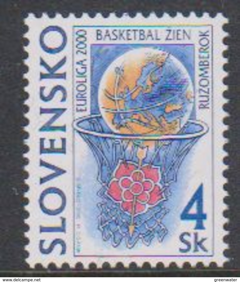 Slovakia 2000 Basketball Euroliga 1v ** Mnh (44403A) - Europese Gedachte