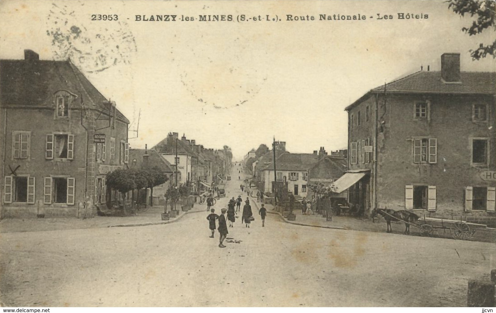 71 - Blanzy Les Mines - Route Nationale - Les Hôtels - Other & Unclassified