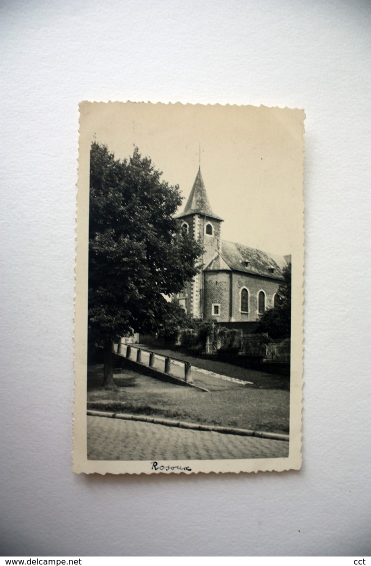 Rosoux   Berloz          CARTE PHOTO De L'église  1946 - Berloz