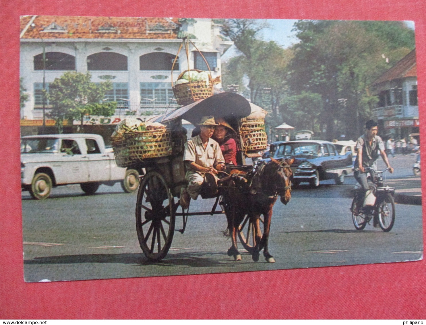 Vietnam Horse Drawn Carriage  Military Free Cancel  Ref    3578 - Vietnam