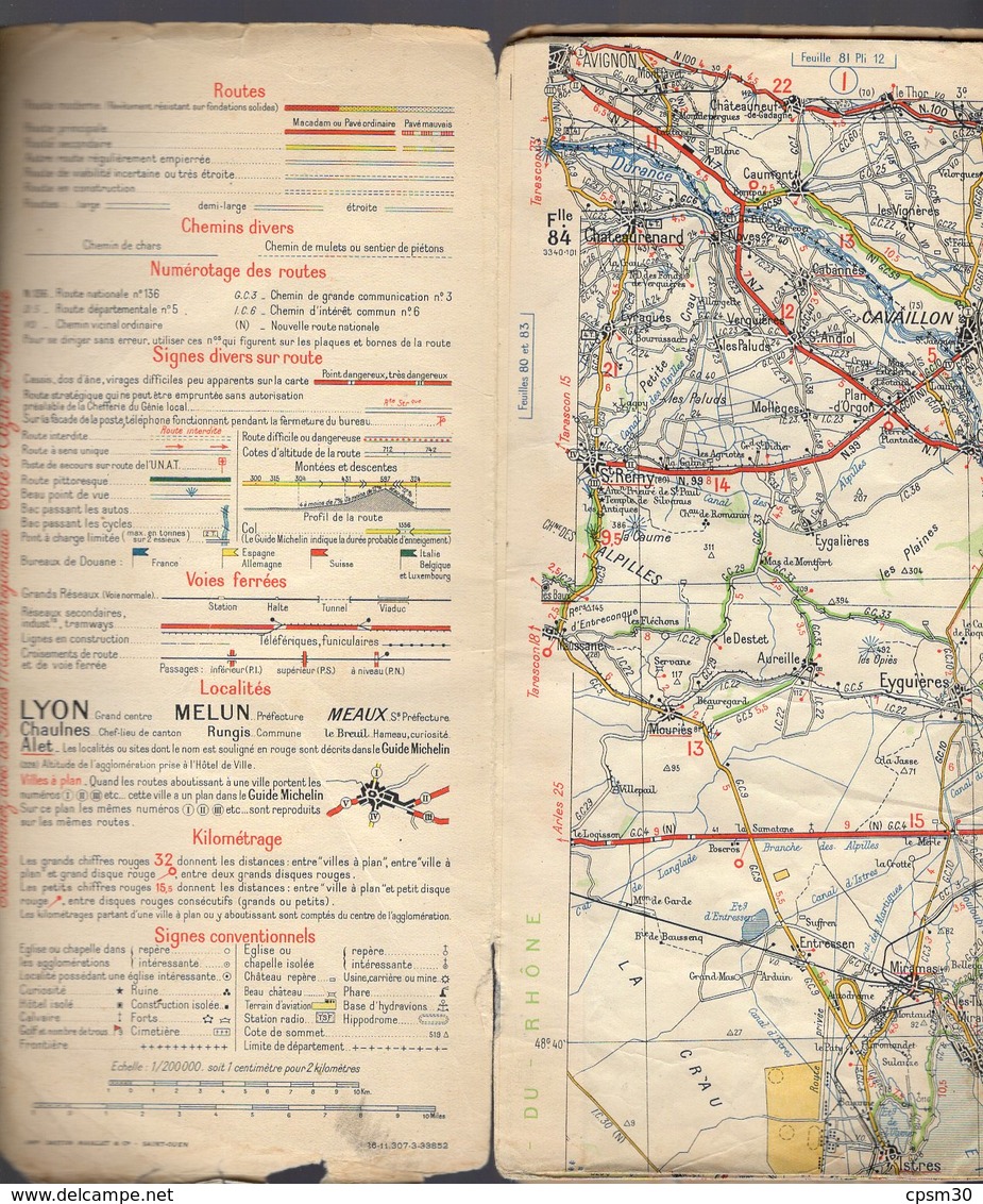 Carte Géographique MICHELIN - N° 084 MARSEILLE - MENTON N° 3340-101 - Roadmaps