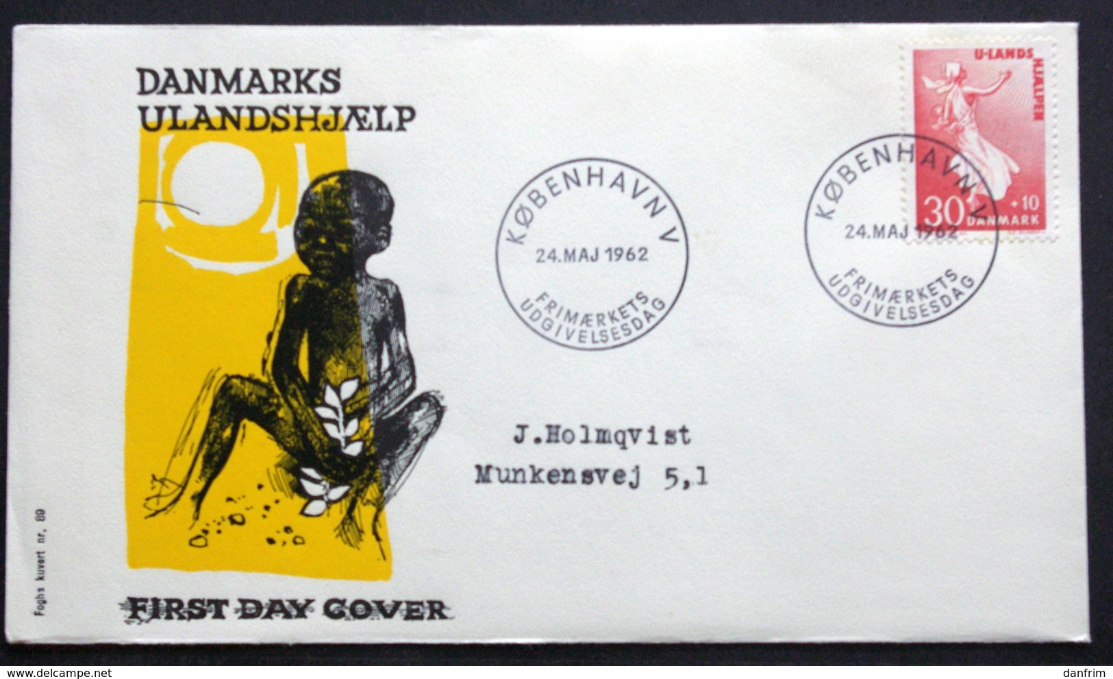 Denmark 1962  Developing Help  / Entwicklung Hilfe MiNr.405 FDC   ( Lot  KS  ) FOGHS COVER - FDC