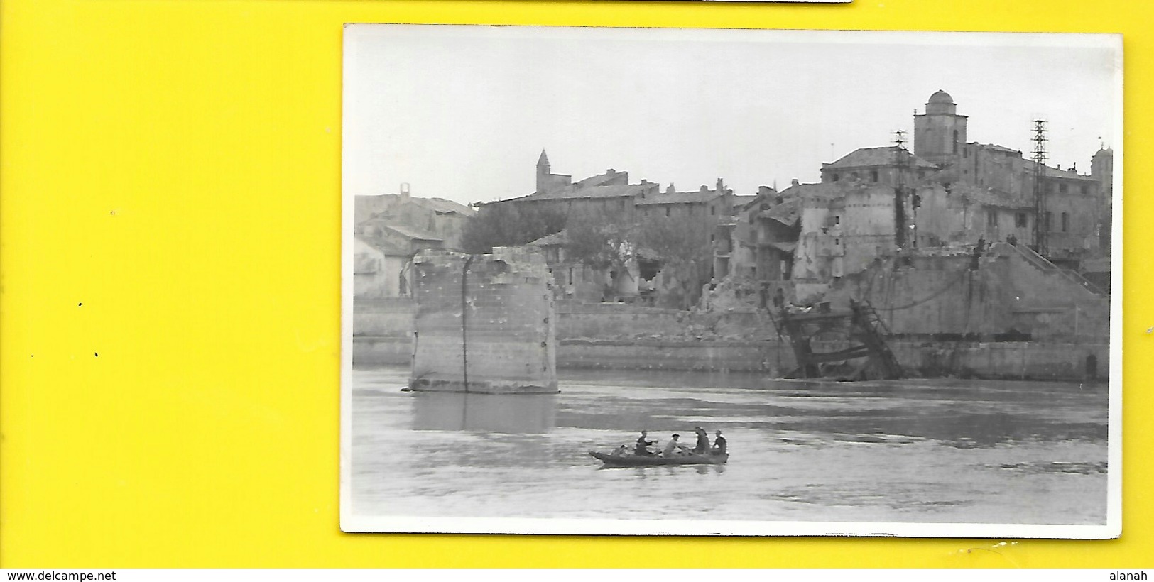 ARLES Bombardé 1944 Carte Photo Le Pont (George) Bouches Du Rhône (13) - Arles