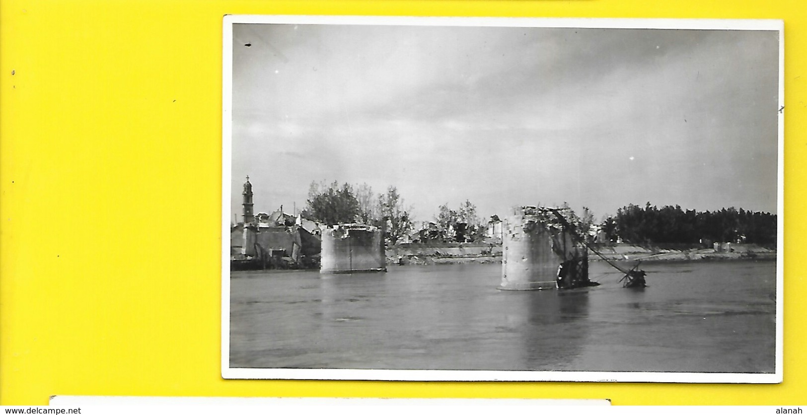 ARLES Bombardé 1944 Carte Photo Le Pont (George) Bouches Du Rhône (13) - Arles