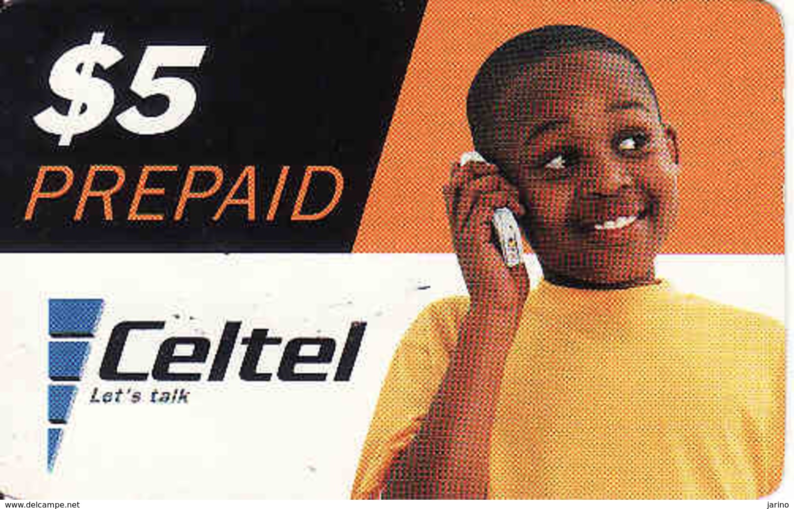 Zambia, Celtel Prepaid $5, Used - Zambie