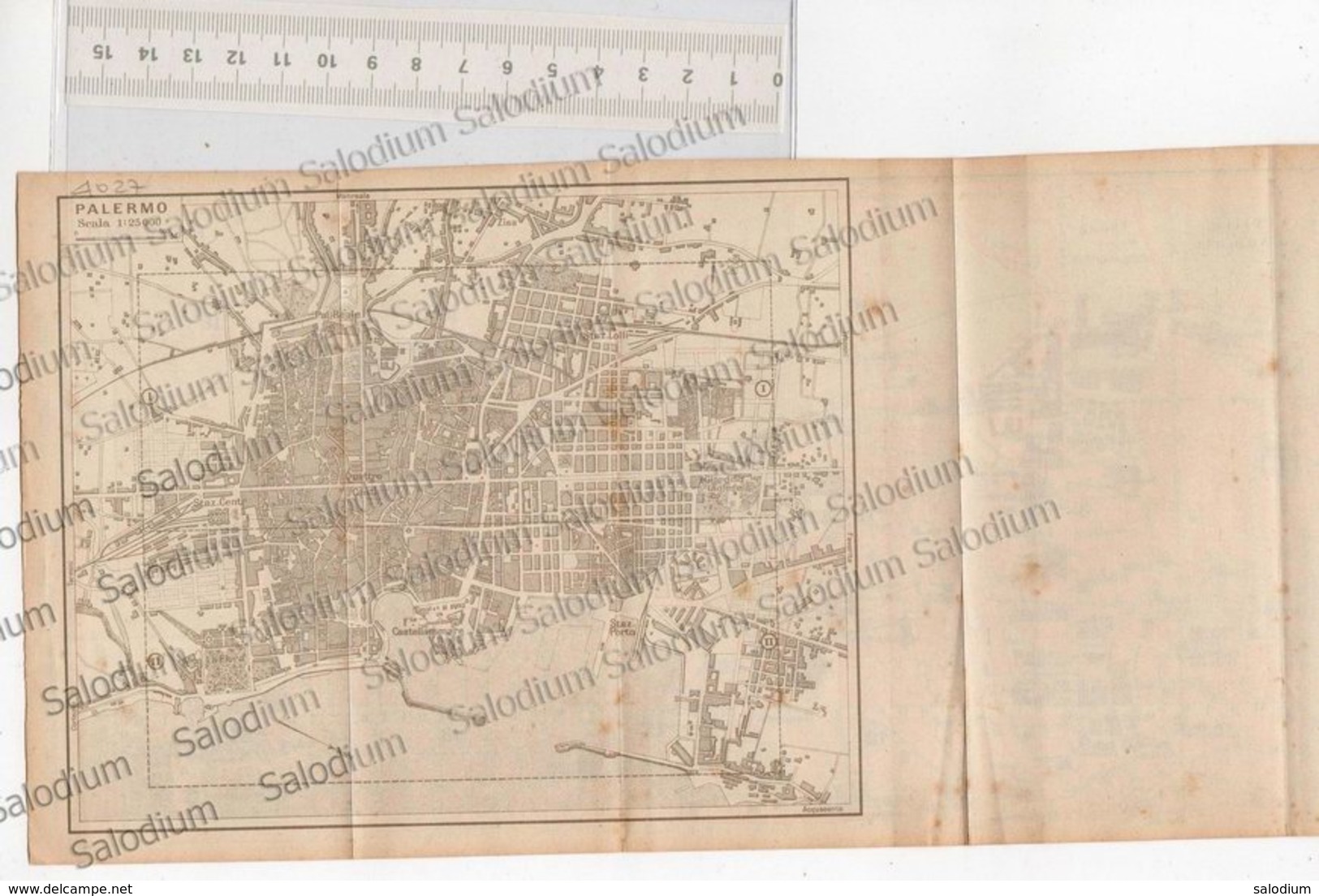 PALERMO - SICILIA  - Mappa Cartina - Altri & Non Classificati