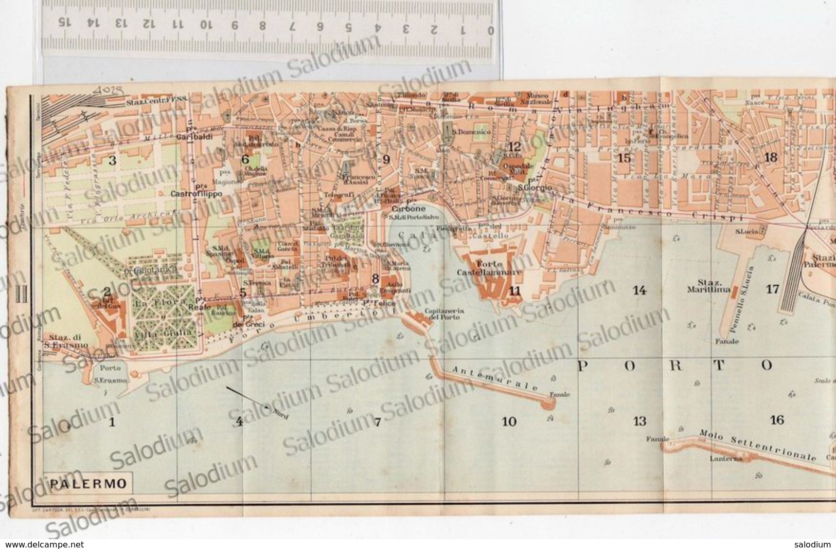 PALERMO - SICILIA  - Mappa Cartina - Altri & Non Classificati