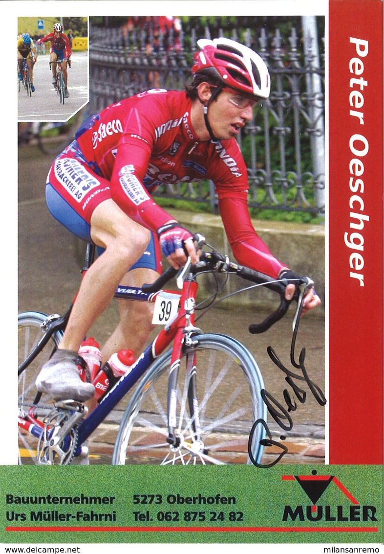 CYCLISME: CYCLISTE : PETER OESCHGER - Ciclismo