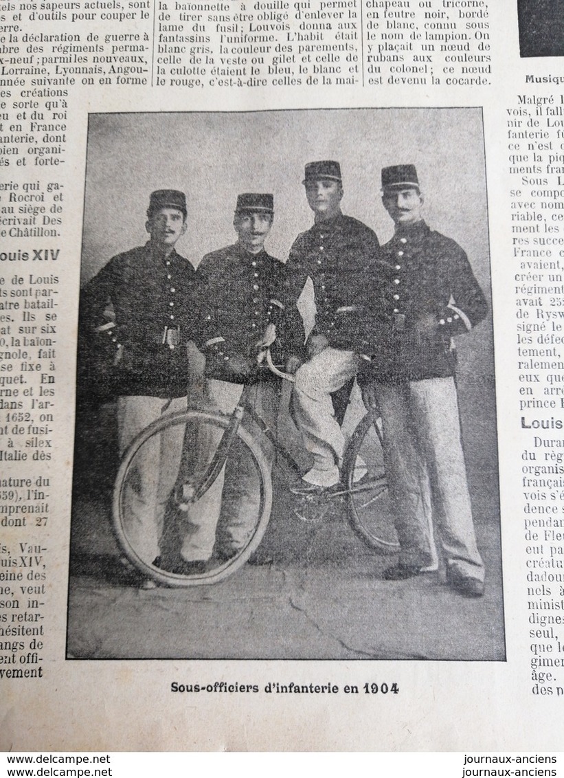 1904 L'INFANTERIE FRANÇAISE - LES FRANCS ARCHÈRES - SÉANCE DE CANNE - COMPAGNIE CYCLISTE - SPORT PLEIN AIR - Autres & Non Classés