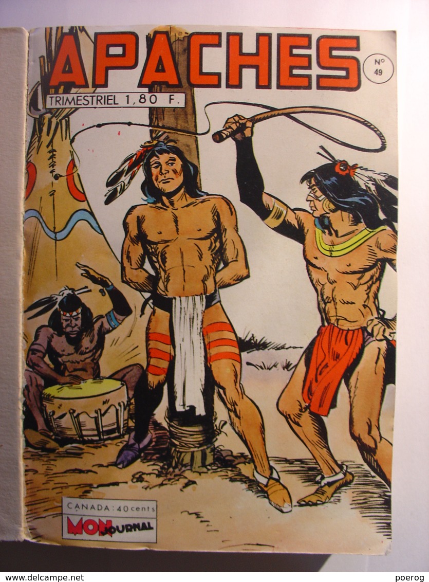 APACHES - ALBUM N°18 - N°49-50 & 51 - AVRIL 1972 - BD - BANDES DESSINEES - MON JOURNAL - Mon Journal