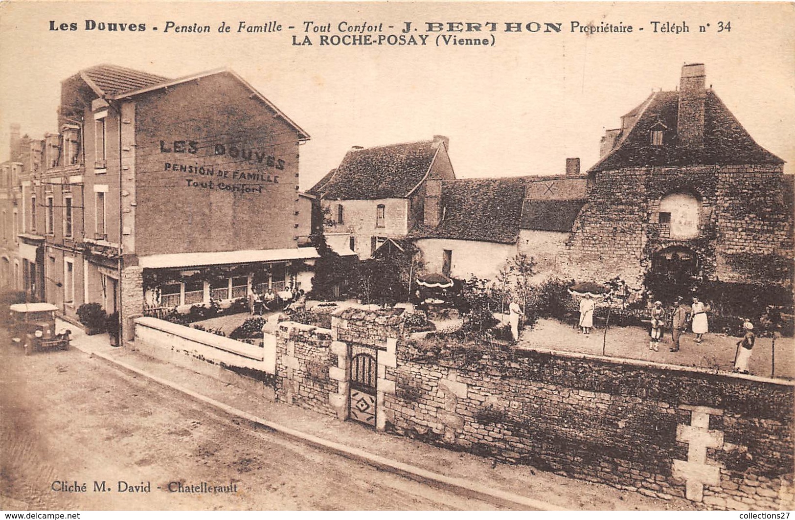 86-LA-ROCHE-POSAY- LES DOUVES- PENSION DE FAMILLE - La Roche Posay