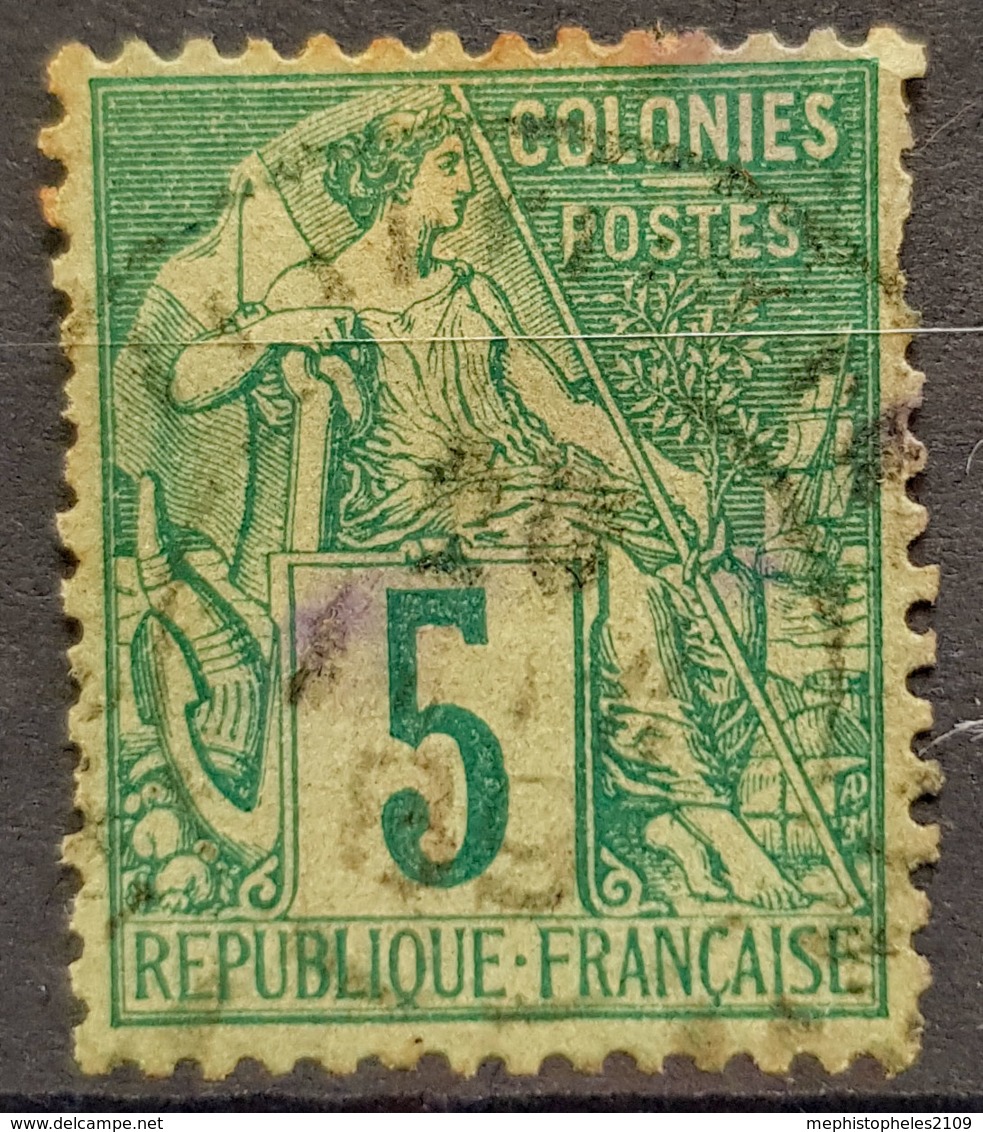 COLONIES FRANCAISES - Canceled - YT 49 - 5c - Alphee Dubois