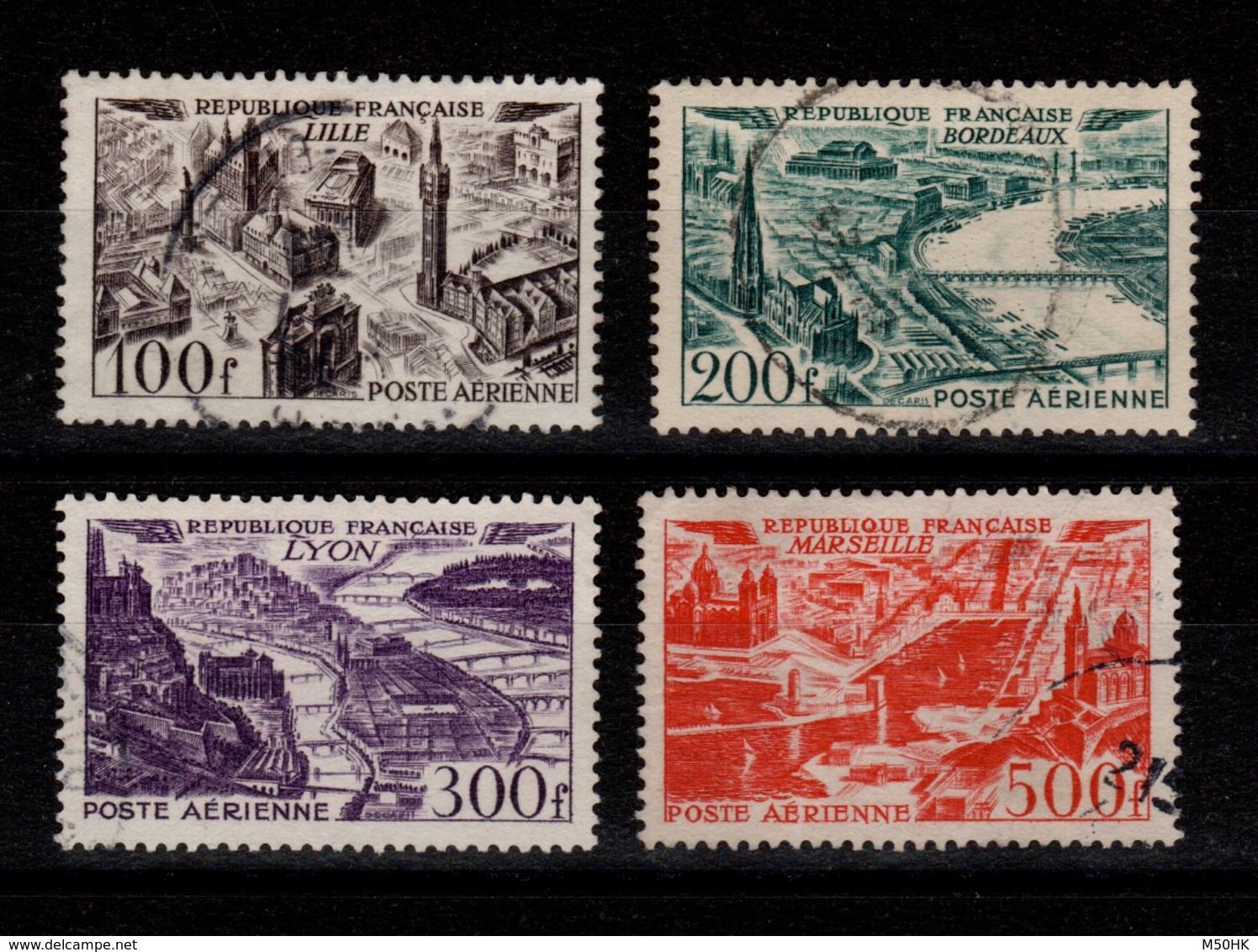 YV 24 à 27 Serie Grande Ville Complete Cote 21,50 Euros - 1927-1959 Oblitérés