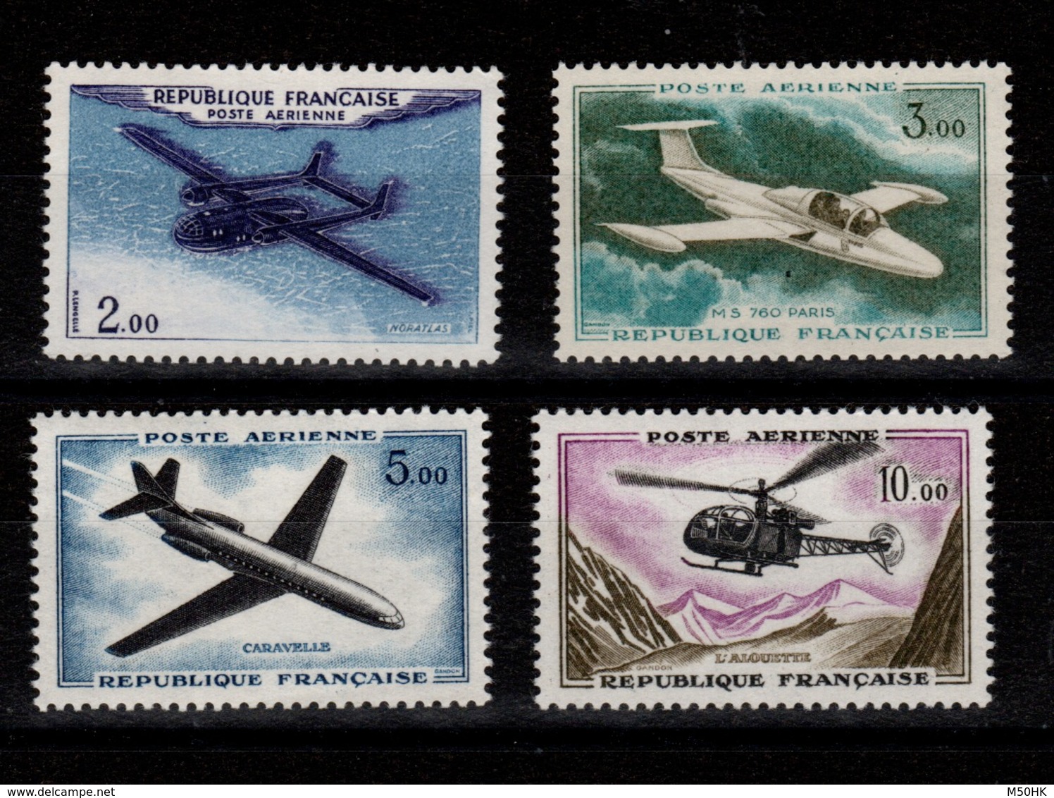 YV PA 38 / 39 / 40 / 41 N** Prototypes Cote 20 Euros - 1960-.... Neufs