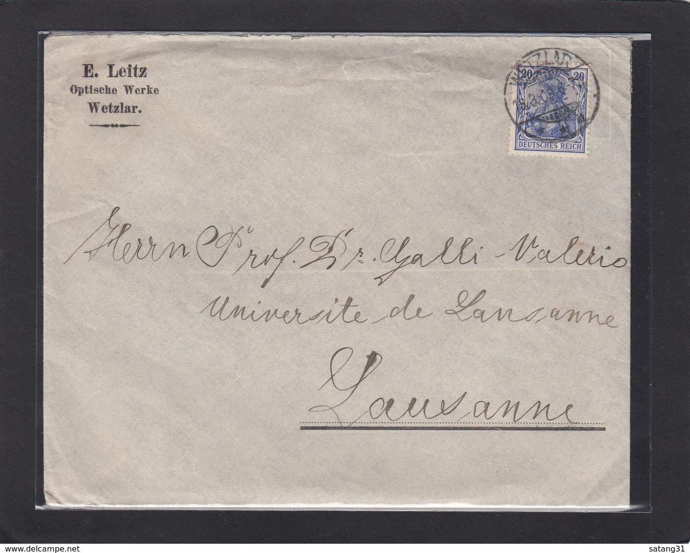 E. LEITZ,OPTISCHE WERKE ,WETZLAR. - Lettres & Documents