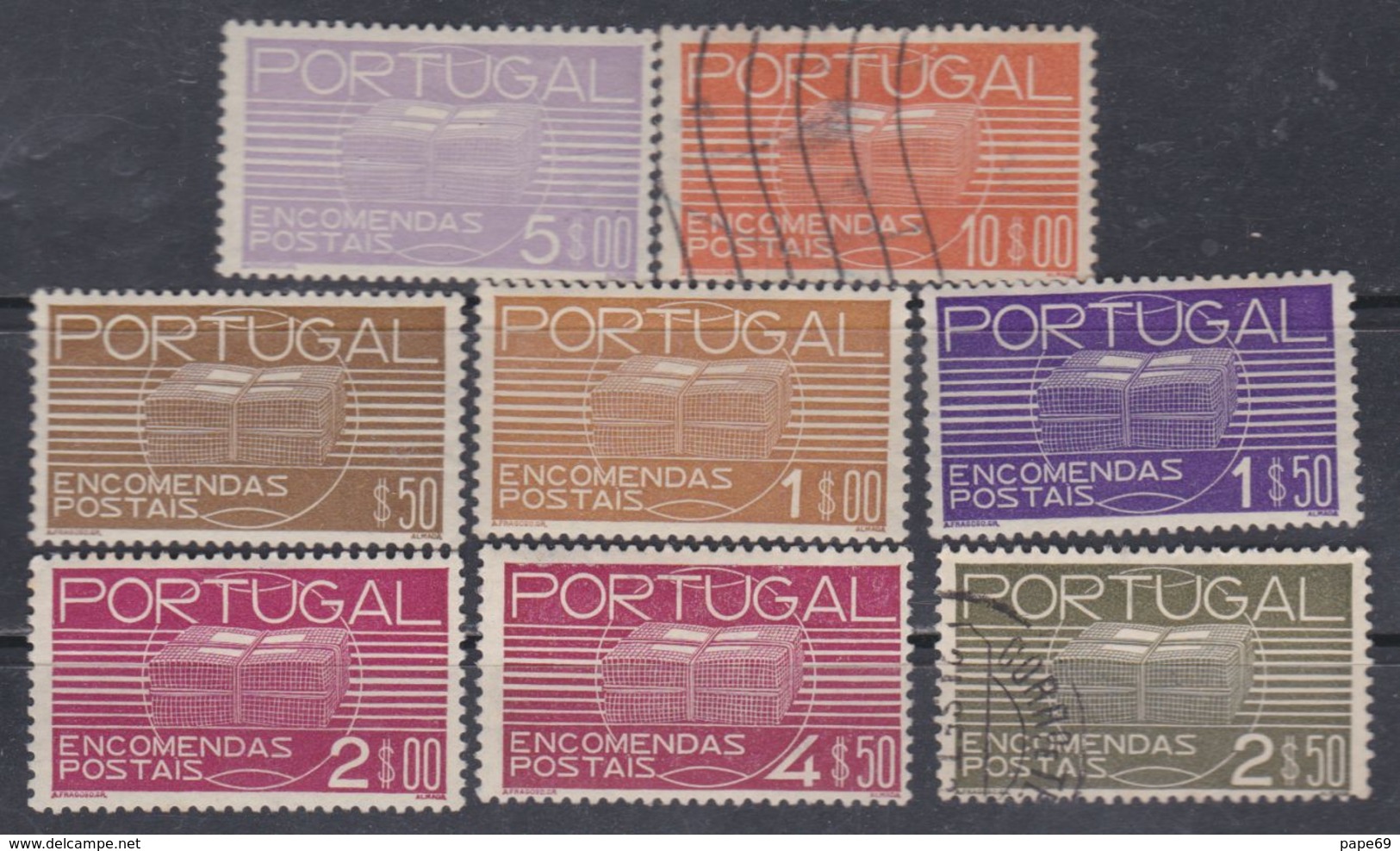 Portugal Timbres Colis Postaux N° 18 / 25 X Les 8 Valeurs  Trace Charnière ( Les 22 Et 25 Oblitérés) Sinon TB - Neufs