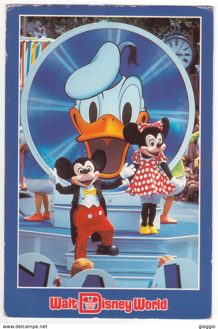 °°° 13809 - USA - MICKEY AND MINNIE - 1990 With Stamps °°° - Disneyworld