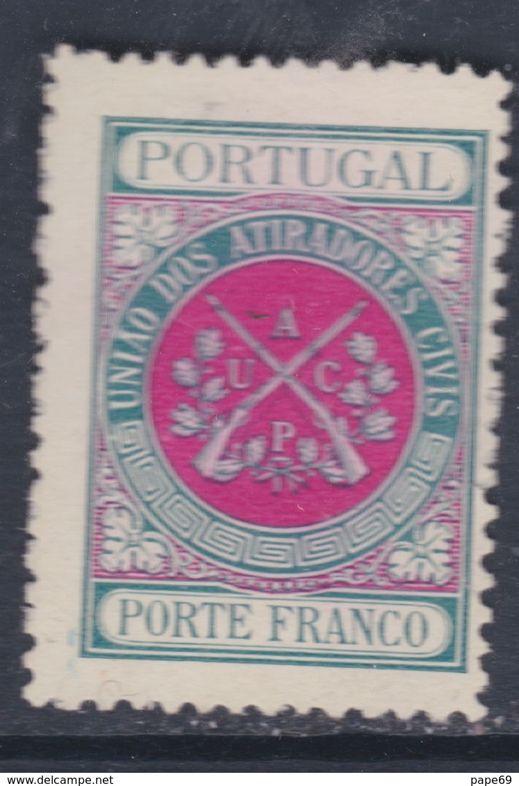 Portugal Timbres De Franchise N° 2 X Société Civile D' Arquebusiers Vert-bleu Et Rouge Trace Charnière Sinon TB - Unused Stamps