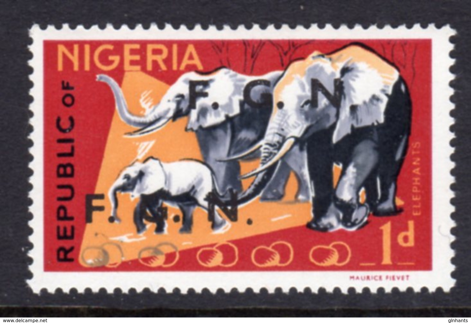 NIGERIA - 1968 1d DEFINITIVE O/P F.G.N. FINE MNH ** SG SEE CATALOGUE NOTE BELOW 172-183 - Nigeria (1961-...)