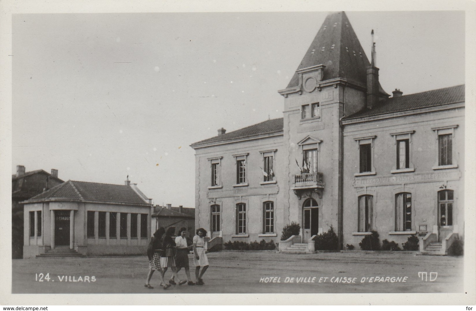 Ain : VILLARDS : Hotel De Ville Et Caisse D'épargne ( C.p.s.m. - Photo Vérit. ) - Villars-les-Dombes