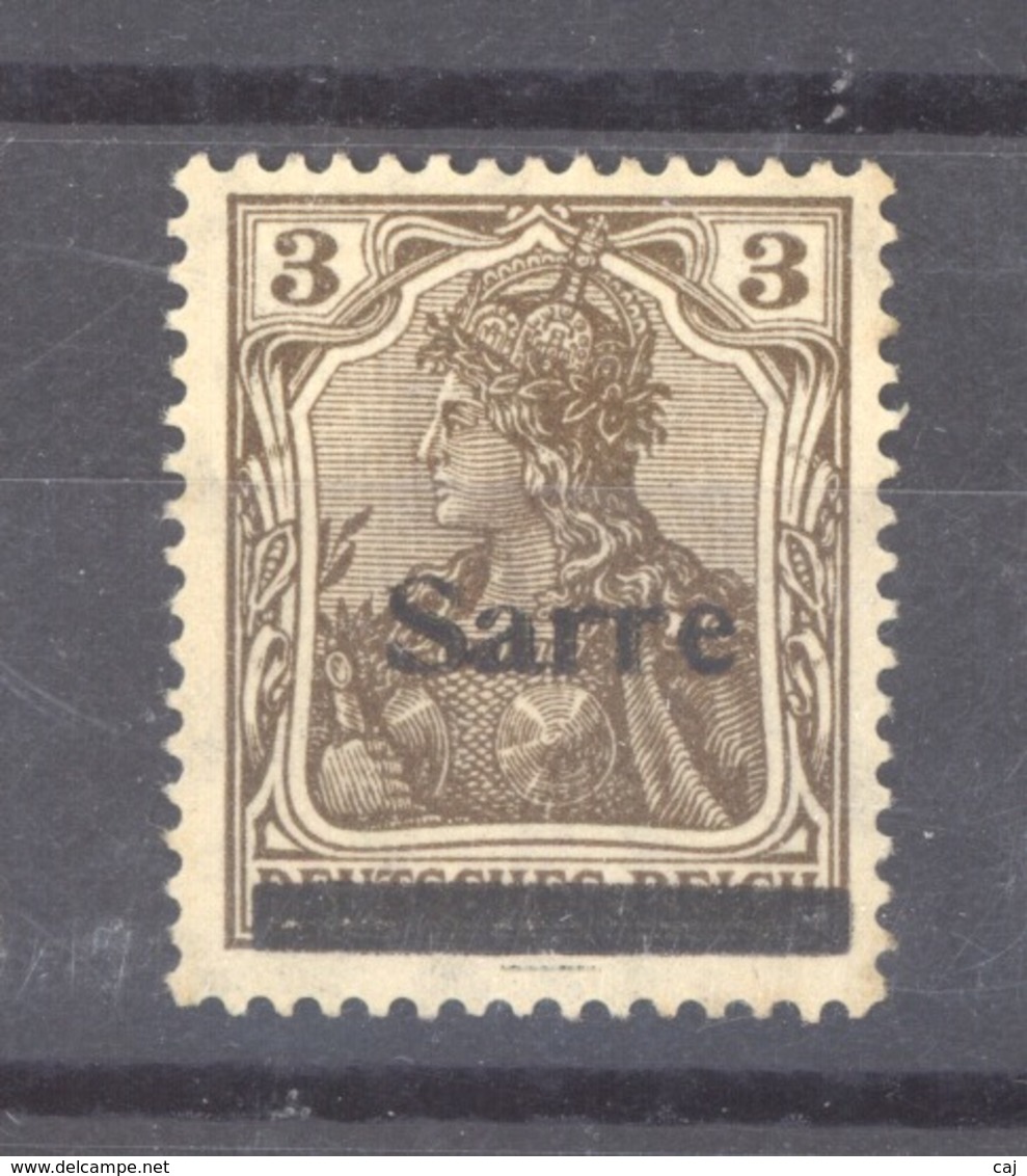 Sarre  :  Yv 3B  *  Type III - Unused Stamps