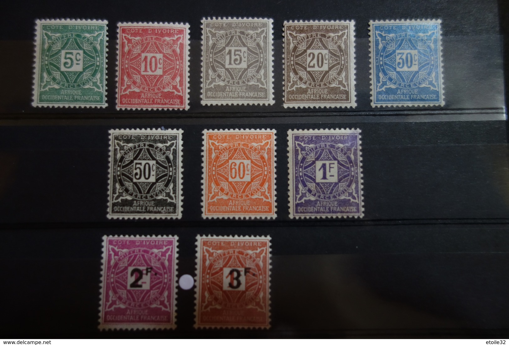 COTE D IVOIRE TAXE N°9/18* - Unused Stamps