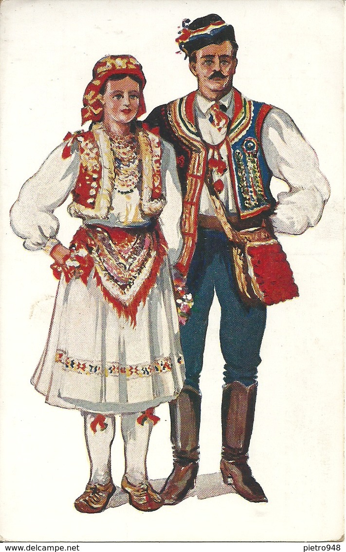 Costumi Nazionali Croati, Zagreb - Sestine (Croazia) Vladimir Kirin Illustratore - Costumi