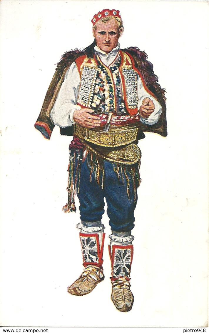Costumi Nazionali Croati, Dalmazia, Knin - Vrlika (Tenin - Verlicca) (Croazia) Vladimir Kirin Illustratore - Costumi