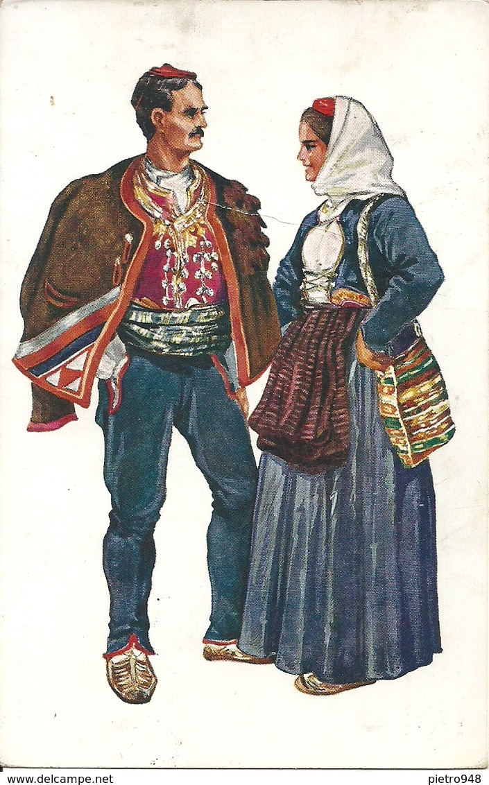 Costumi Nazionali Croati, Dalmazia, Split (Spalato) (Croazia) Vladimir Kirin Illustratore - Kostums