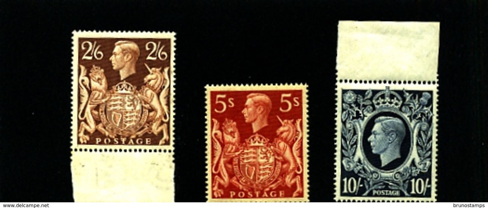 GREAT BRITAIN - 1939  GEORGE VI HIGH VALUES SUPERB  SET MINT NH - Nuovi