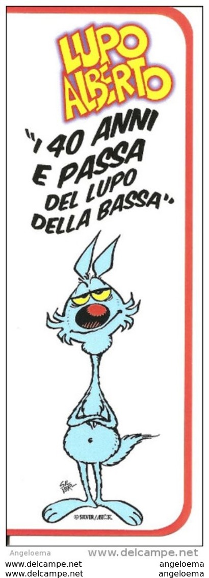 Segnalibro Marque-page Bookmark - Comune Di CARPI (MO) LUPO ALBERTO Mostra "40 Anni E Passa Del Lupo Della Bassa" - Lesezeichen