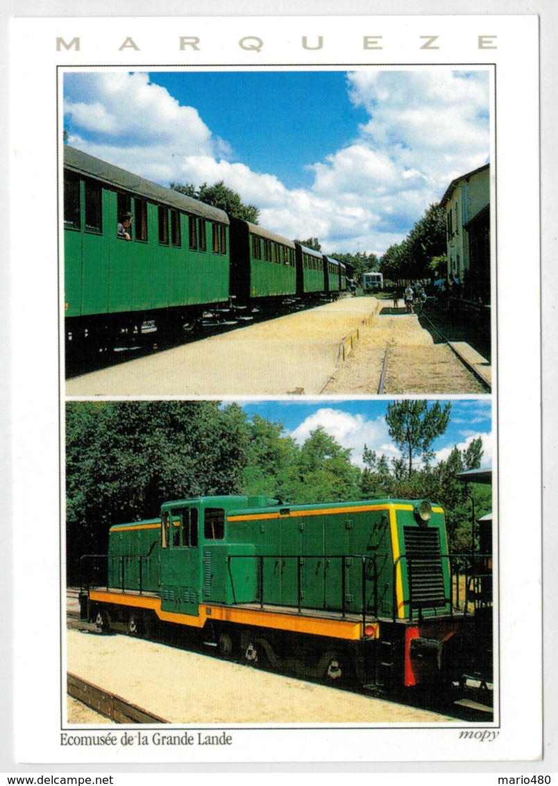 FRANCIA  LANDES       TRAIN- ZUG- TREIN- TRENI- GARE- BAHNHOF- STATION- STAZIONI   2 SCAN  (NUOVA) - Treni